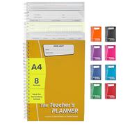 Educational Planning Books - The Teachers Planner 2026-2027 for Secondary School - A4 - Eight Period Day - Page-a-Day & Undated, with Dedicated Pages for Year Planning, Exams, Marking and more (TP1-Y)