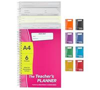 Educational Planning Books - The Teachers Planner 2026-2027 for Secondary School - A4 - Six Period Day - Page-a-Day & Undated - Dedicated Pages for Year Planning, Exams, Marking & more (TP3-Pink)
