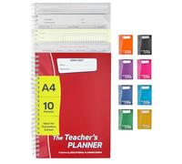Educational Planning Books - The Teachers Planner 2026-2027 for Secondary School - A4 - Ten Period Day - Page-a-Day & Undated, with Dedicated Pages for Year Planning, Exams, Marking and more (TP5-R)