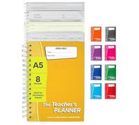 Educational Planning Books - The Teachers Planner 2026-2027 for Secondary School - A5 - Eight Period Day - Page-a-Day & Undated, with Dedicated Pages for Year Planning, Exams, Marking and more (TP7-Y)
