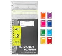 Educational Planning Books - The Teachers Planner 2026-2027 for Secondary School - A5 - Ten Period Day - Page-a-Day & Undated, with Dedicated Pages for Year Planning, Exams, Marking and more (TP11-C)