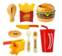 Educational Play Food: Burger Kit, Interactive Components Inspiring Imagination & Teamwork, Fun Visual Elements That Enhance Simulated Cooking |