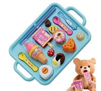 Educational Play Food, Child Learning Supplies, Kitchen Toy Set with Realistic Design, Pretend Meal Kit, Play Food Set with Durable Material, Early Learning Toy for Boys Girls Preschoolers