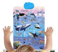 Educational Posters for | Educational Toy for English Language Learning, Interactive Poster | for Kindergarten Classroom Daycare and Garden