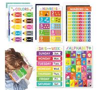 Educational Posters for Preschool Children, 28 x 43 cm, Geometric Shapes Table, Educational Posters for Nursery, Home, Class, Wall Decoration
