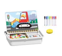 Educational Puzzle, Magnetic Dress Up Toy for Kids, Double Sided Matching Game with Preschool Learning, Travel Game, Kindergarten, Nursery School, New Year, Christmas