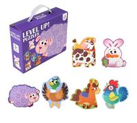 Educational Puzzle Toy for Kids Learning Activity Handheld Set with Convenient Storage Ideal for Preschool Development Encourages Problem Solving Skills (E, One Size)