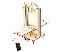 Educational Remote Control Lift Bridge Model Wooden Physics Teaching Tool for Students to Learn Engineering Principles Learning Bridge Model