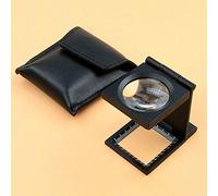 ,Educational,Research, Portable 15X Folding Glass Lens Magnifier Metal Tri-Fold To pursue happiness