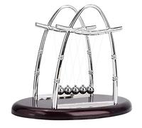 Educational Science Balance Balls Newton's Cradle Pendulum Balls Stress Relief Toy Ornament for Home Office Desktop Decor Birthday Gift(M) daily decoration