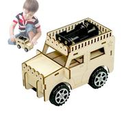 Educational Science Experiment Kits - Wooden Car Model Crafts For Kids | Engineering Toy Kit, Science Activity Set For Boys, Hands-On Learning Project, Classroom STEM Craft For Young Builders