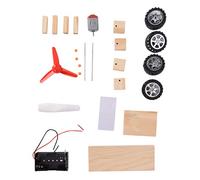 Educational Science Experiment Toy Kids Assembling Car Model Wood Plastic Kit Applicable for Above 3 Years Old