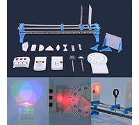Educational Science Model Physical Optics Experiment Box Include Optical Experimental Platform, Multiple Lenses, Three Primary Color Light Sources, Flat Mirrors And Various Ac
