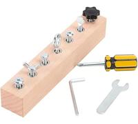 Educational Screw-Tightening Busy Board, educational screwdriver set, Fine Motor Skills Learning Toy for Hand-Eye Coordination & Focus Development for Toddlers (7 holes)