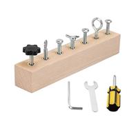 Educational Screwdriver Board - Skill Building Toy, Learning Activity with Problem Solving, Motor Development Tool with Hands On Practice, Wooden Playset, Safe Material for Early Childhood Training