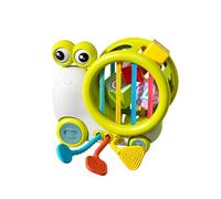 Educational Sensory Airplane Travel Toy for Young Children to Learn Sitting and Standing with Interactive Pull String Activity (A, 16 * 7.1 * 13.8)