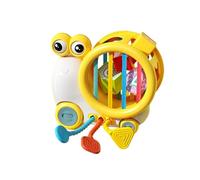 Educational Sensory Airplane Travel Toy for Young Children to Learn Sitting and Standing with Interactive Pull String Activity (B, 16 * 7.1 * 13.8)