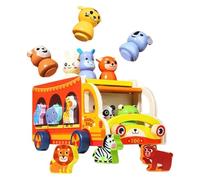 Educational Shape Matching Game Car - Preschool Learning Activity Game Set for Boys and