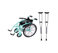 Educational Simulation Toy for Kids Ages 3+ with Foldable Wheelchair and Crutches for Specific Scenarios Wheelchair and Crutches