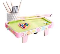 Educational Small Pool Table, Folding Tabletop Billiard Game with Smooth Play for Adults Family Home Indoor Outdoor Living Room Bedroom Playroom Fun, Teaches Fair Play Principles