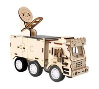 Educational Solar Lidar Vehicle Construction Set Safe Wood Substance for Childrens Engineering Exploration Wooden Science Project Set
