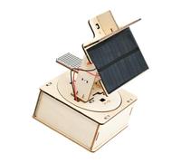Educational Solar Panel Assembly Model for Science Exploration, Home Study, Classroom Demonstration Display, and Tabletop Learning Solar Science Model Wooden Assembly Visible Panel Classroom Home Desk