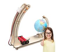 Educational Space Model - Solar Panel Included, Battery, Motor, Educational, Self-Powered Boy And Girl, College, Laboratory, Exhibition, Solar, Or