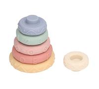 Educational Stacking Circles Toy with Animal Designs & Letters, Develop Color Vision and Number Recognition, for Kids