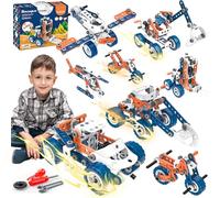 Educational STEM Toys, 12 In 1 Building Toy Construction Blocks for Kids, 152PCS Preschool Engineering Kit Learning Activities Creative Set for Boys 4 5 6 7 8 9 10+ Year Old Birthday Gifts