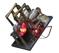 Educational Stirling Engine Model with LED Bulb Thermodynamics Energy Demonstrator Device Stirling Engine Model