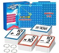 Educational Study Cards Learning Tool for Students Engaging Activities Arithmetics Learning Cards