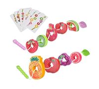 Educational Toy Colorful Fruit String Set for Children Developing Fine Motor Skills Creativity and Learning Creative Coordination Toy