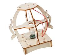 Educational Toy Earthquakes Alarm Student Wooden Seismic Alert Device for Physics Teaching Aid and Home Learning Earthquakes Alarm Seismic Detector