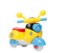 Educational Toy Motorcycle Back Pull Mini Diecast Model for Early Learning Development (Random, One Size)