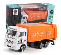 Educational Toy Truck for Children - Birthday Car Garbage Truck for Play and Learning in Engineering Concepts (orange, One Size)