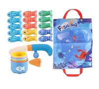 Educational Toys - 11.42 inches Fishing Game for Preschool Sensory Learning, Interactive Water Fun with Hands-On Play, Toddler Learning Games for Bathtub and Pool Use, Soft Cloth Material