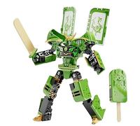 Educational Transforming Ice Cream Robot, Fun Building Block Toy for Children and Collector, Adorable Robot Action Figure, Transform Feature for Learning Play Birthday Present