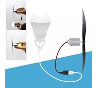 Educational Wind Turbine Motor Blade Set with USB Bulb for Understanding Wind Power Generation Principles