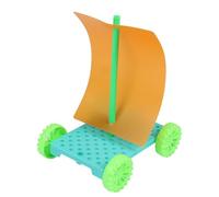 Educational Winds Powered Vehicle Winds Energy Car Model Hands on Assemble Toy for Kid Aged 8+ Science Educational Toy Science Experiment Building