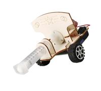 Educational Wood Air Pressure Device Hands on Assembly Learning Toy Physics Teaching Tool for Classroom Demonstration Electric Air Culverin Toy Educational Building Set