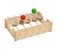 Educational Wooden Ball Run - 1 Piece Early Education Learning Table Game, Educational Wooden Ball Run Toy, Creative Cognitive Plaything | Interactive Fine Motor Skills Marble Game for Children
