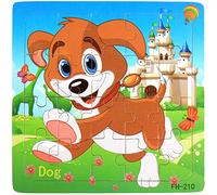 Educational Wooden Puzzle Toy for Children - Shape and Colorful for Boys and Girls from 18 Months - Interactive Learning Experience (B, One Size)