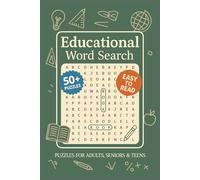 Educational Word Search: Educational Word Searches with Easy to Read Print about School, Education and More! | 6x9 inches, 110+ pages | 50+ Puzzles... Perfect for Kids, School, and more!