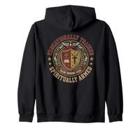 Educationally Trained Spiritually Armed Christian Teacher Zip Hoodie