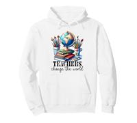Educator Appreciation World Globe Books Art Supplies Pullover Hoodie