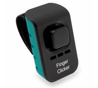 Educator Dog Training Finger Clicker with Audible Sound for Positive Reinforcement, Behavior and Obedience Pet Trainer, Teal