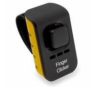 Educator Dog Training Finger Clicker with Audible Sound for Positive Reinforcement, Behavior and Obedience Pet Trainer, Yellow