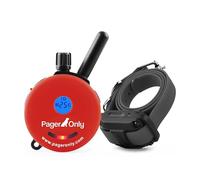Educator E-Collar PG-300 Pager Only Dog Training System, 1 Dog, Red | Vibration & Tone Only, 100 Adjustable Levels, 1/2 Mile Range, Waterproof Rechargeable Collar, Night Tracking Light