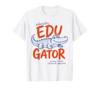 Educator Edugator Teacher Teaching Alligator Back to School T-Shirt