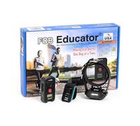 Educator FOB 300 Yard Dog Training Collar with Remote, Humane Stimulation, Pavlovian Tone, Waterproof, Odorproof Biothane Collar, Night Light, Rechargeable, 1 Dog, Black